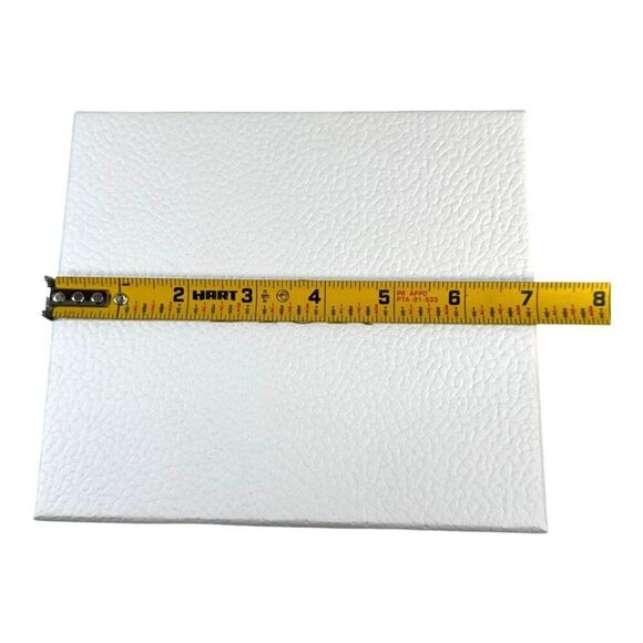 Dior Logo Embossed White Gift Box 7” X 6.25” X 3.5” Textured Lid Jewelry Wallet - Picture 4 of 10